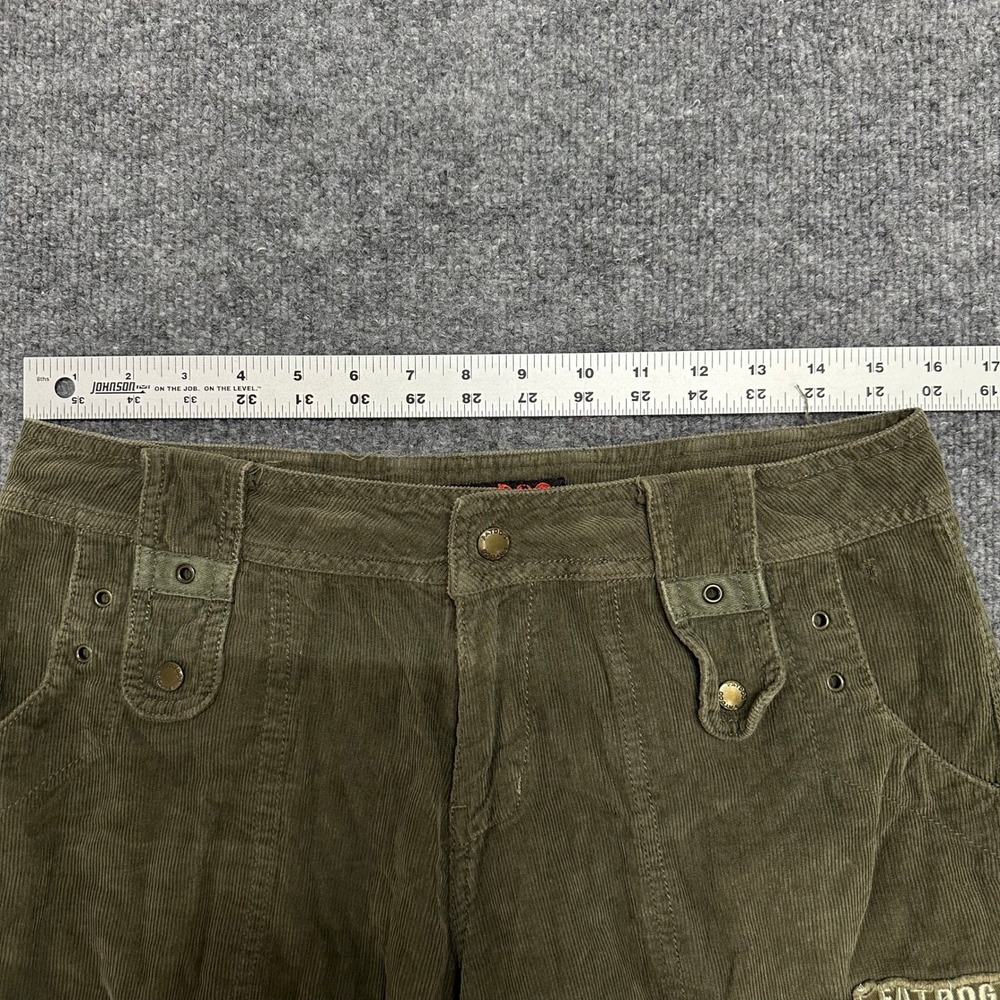 Fatdog Cargo Pants Womens Size S Olive Green Corduroy Utility Tactical Multi - Picture 5 of 9